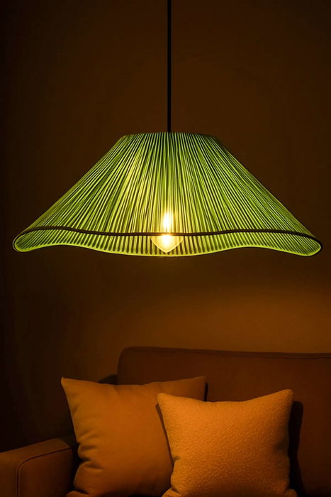 Opviq Lámpara de Araña de Macramé Greenfav Verde Opviq Lámpara de Araña de Macramé Greenfav Verde